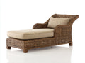 Tumbonas 170 x 80 x 90 cm - Marrón y beige - Tumbona de ratán con respaldo inclinado y reposabrazos envolventes