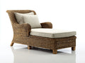 Tumbona de ratán 170x80x90 cm - marrón-beige - diseño clásico para exterior