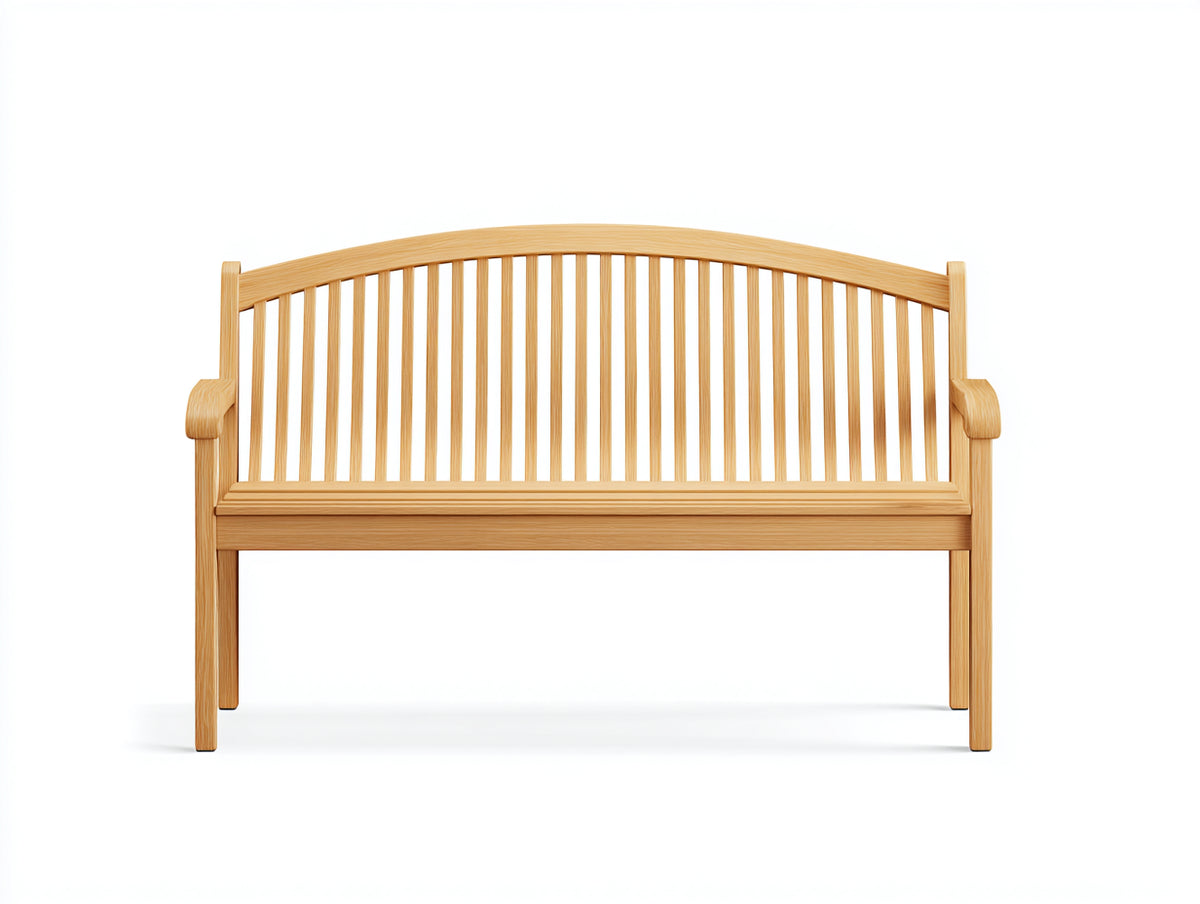 Bancos de jardín de madera 180x60x90 cm - madera natural - diseño clásico para exterior