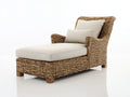Tumbonas de ratán 175x78x88 cm - ratán natural y crema - chaise longue acolchada con reposabrazos estilo clásico
