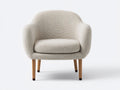 Sillones de una plaza de tela bouclé 75x75x80 cm - beige - diseño moderno para salón